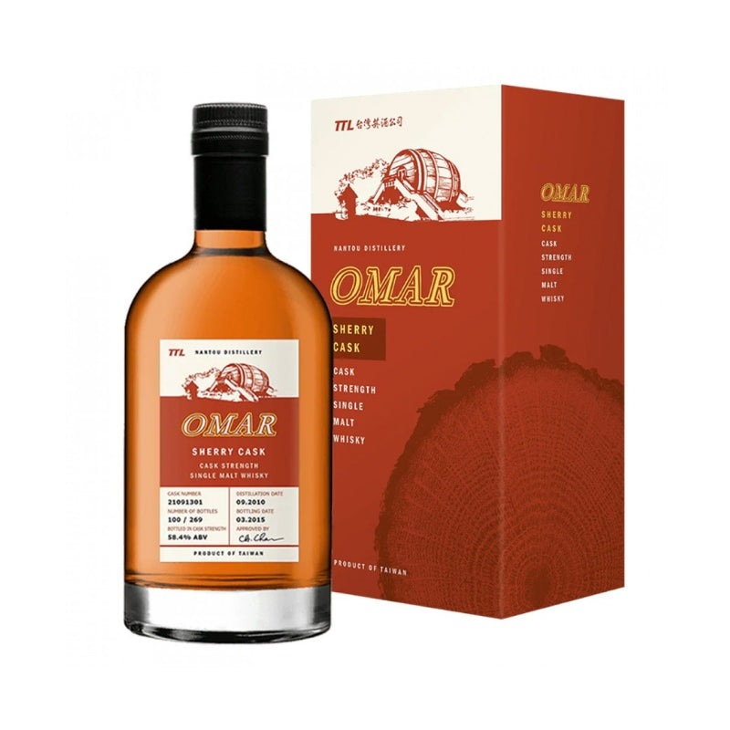 ウイスキー OMAR Cask Strength Single Malt Whisky オマー カスクストレングス シェリータイプ シングルモルト