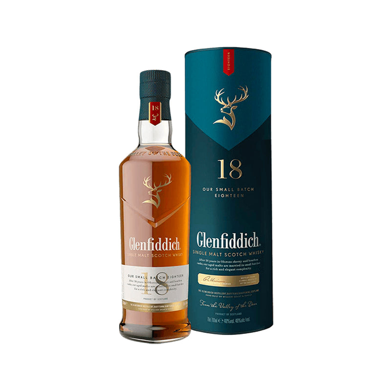 現貨｜Glenfiddich - 格蘭菲迪 18 YEAR OLD Single Malt Scotch Whisky (700ml)【下單後1-2個工作日內寄出】