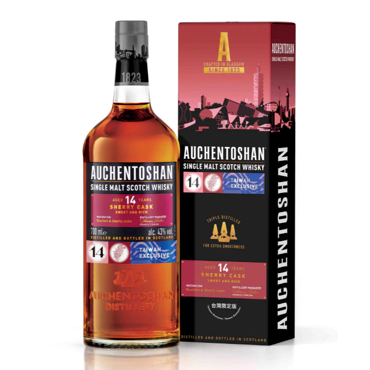 現貨｜Auchentoshan - 14 Years Old "Sherry Cask" Single Malt Scotch Whisky (700ml)【下單後約2-4個工作日內寄出】