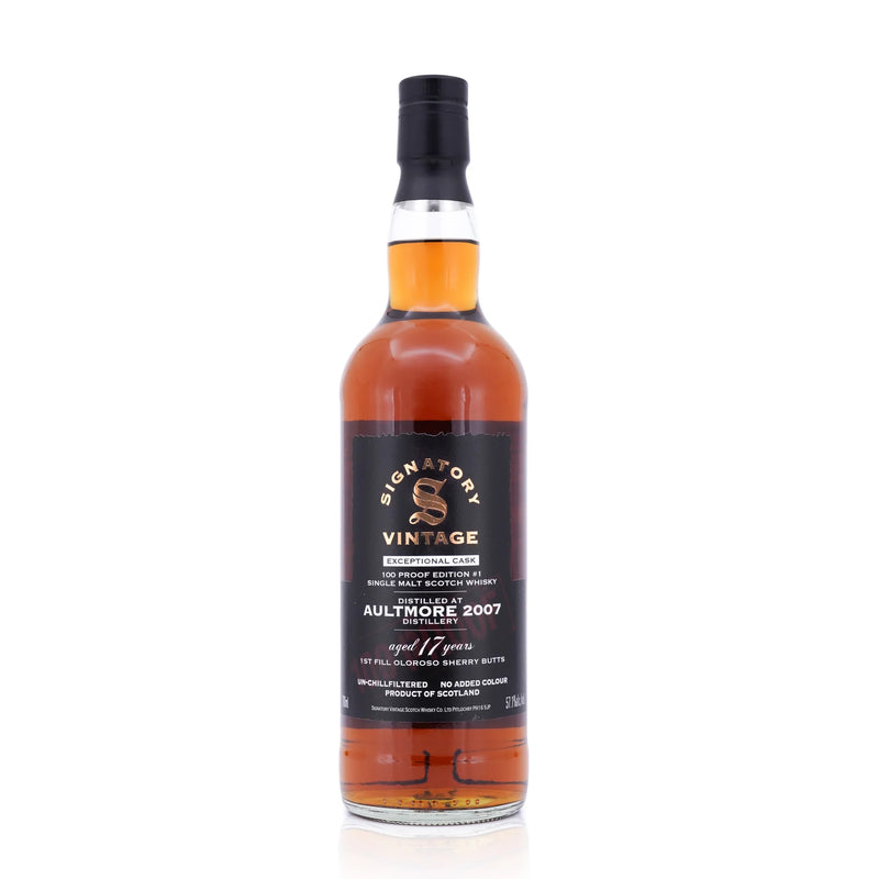 現貨｜Signatory Vintage - SV 2007 Aultmore 17 Years 100 Proof Exceptional Cask 