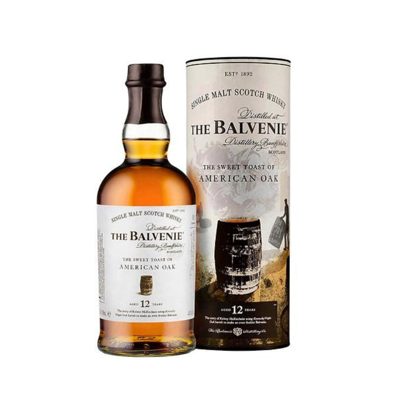 現貨｜The Balvenie - 百富 12 Years "The Sweet Toast of American Oak" Single Malt Scotch Whisky (700ml)【下單後1-2個工作日內寄出】
