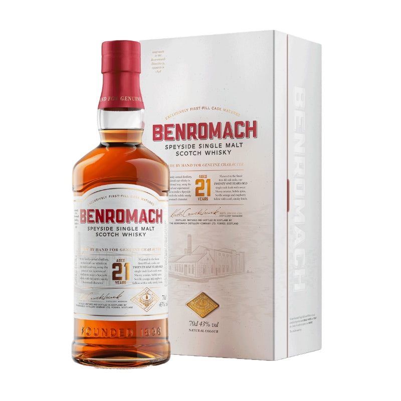 現貨｜Benromach - 百樂門 21 Years Single Malt Scotch Whisky (700ml)【下單後1-2個工作日內寄出】