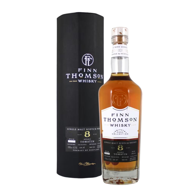 現貨｜Finn Thomson - Tomatin 2015 Aged 8 Years Single Malt Scotch Whisky (700ml)【下單後約2-4個工作日內寄出】