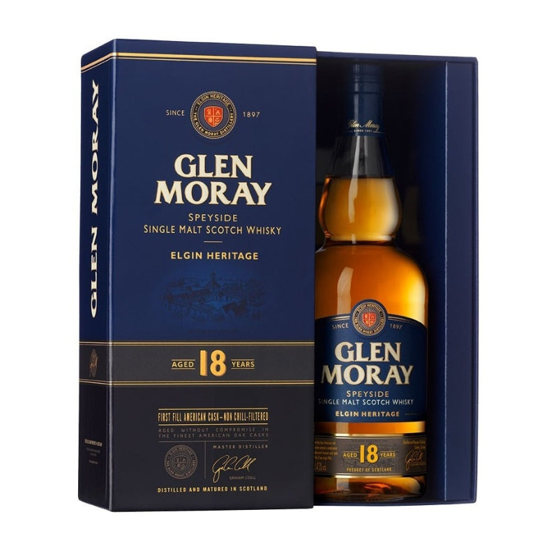現貨｜Glen Moray - 18 Years Speyside Single Malt Scotch Whisky (700ml)【下單後1-2個工作日內寄出】