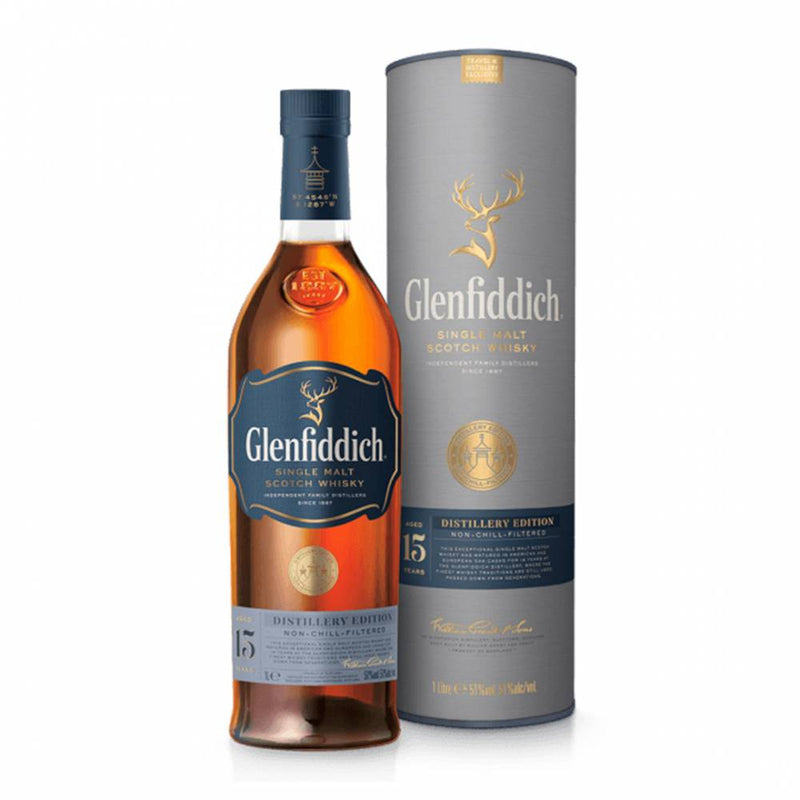 現貨｜Glenfiddich - 格蘭菲迪 15 YEAR OLD "Distillery Edition" Single Malt Scotch Whisky (1L)【下單後1-2個工作日內寄出】