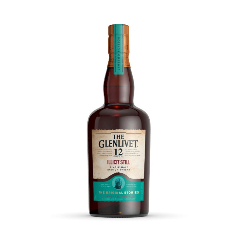 現貨｜The GLENLIVET - 格蘭利威 12 Year Old Illicit Still Single Malt Whisky 限量黑市聖水一代 (700ml, NO BOX)【下單後1-2個工作日內寄出】