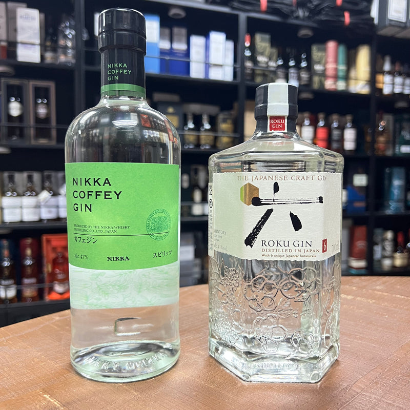 門市購買優惠｜Nikka Coffey Gin (700ml, No Box) + Suntory Roku Gin (700ml, No Box)【門市組合】