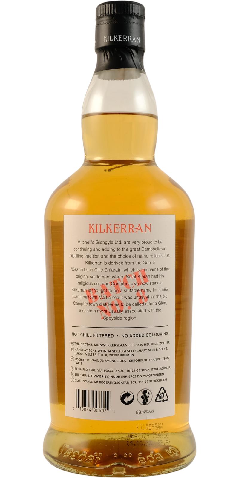 Reservation|KILKERRAN - Aged 12 Year Single Malt Scotch Whisky (700ml) [about 7-14 working days to ship]