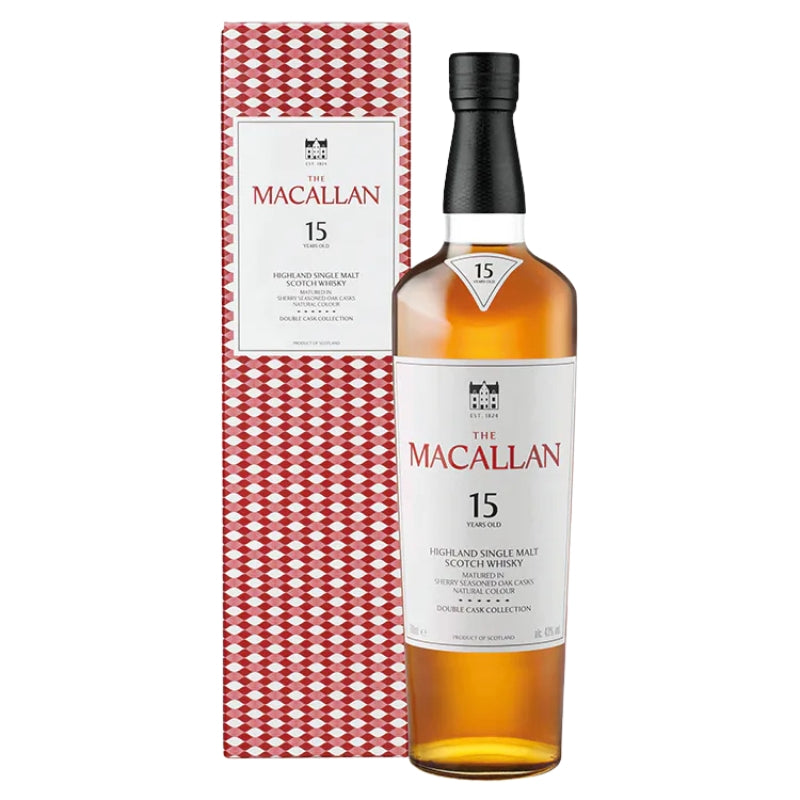 現貨｜The MACALLAN - 麥卡倫 15 Years Old DOUBLE CASK Highland Single Malt Scotch Whisky (700ml)【下單後1-2個工作日內寄出】
