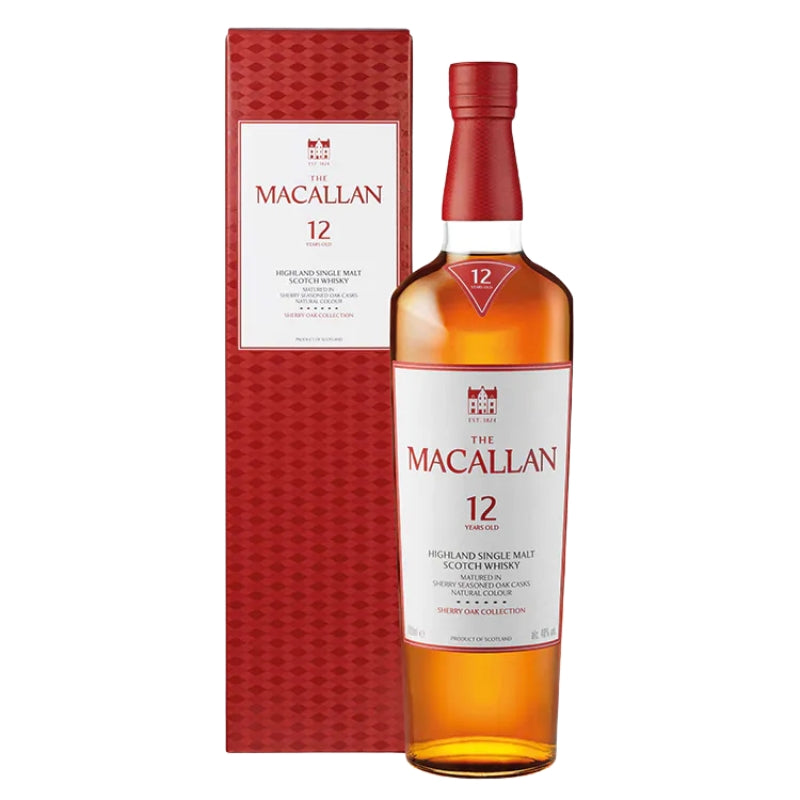 限時優惠｜The MACALLAN - 麥卡倫 12 Years Old SHERRY OAK CASK Highland Single Malt Scotch Whisky (700ml)【香港行貨 港版｜下單後1-2個工作日內寄出】