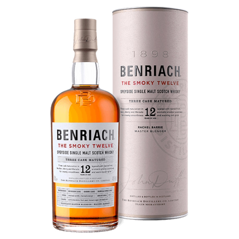 現貨｜BENRIACH - The Smoky Twelve 12 Years Single Malt Scotch Whisky (700ml)【下單後約2-4個工作日內寄出】