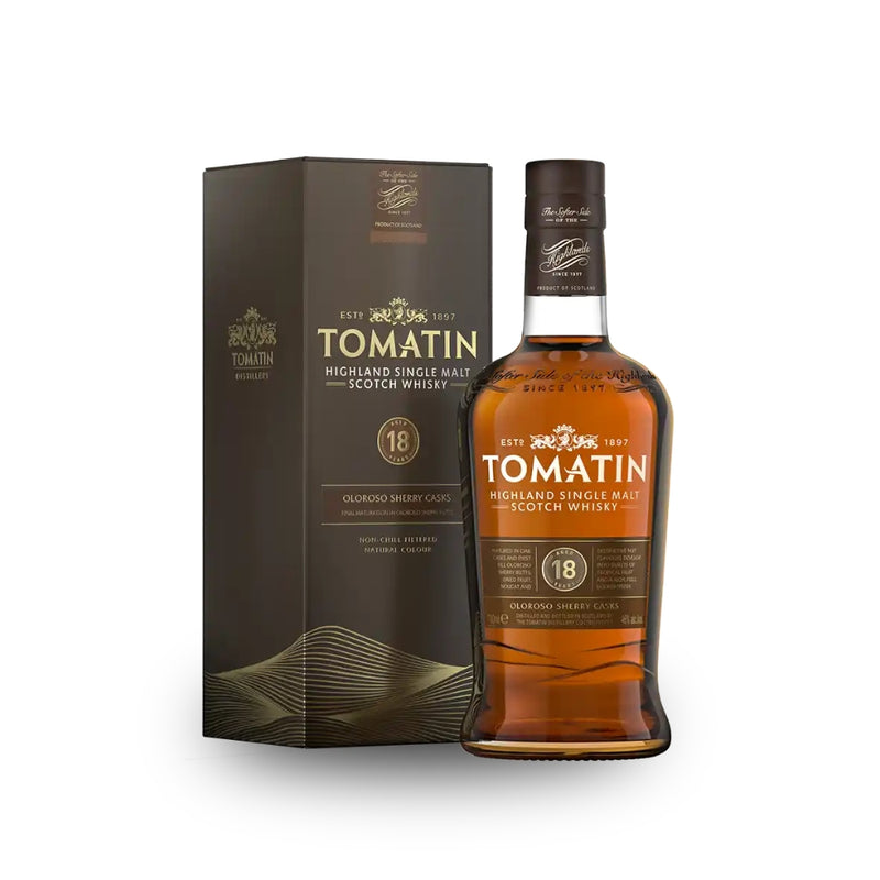 現貨｜Tomatin - 18 Year Old Single Malt Scotch Whisky (700ml)【下單後1-2個工作日內寄出】
