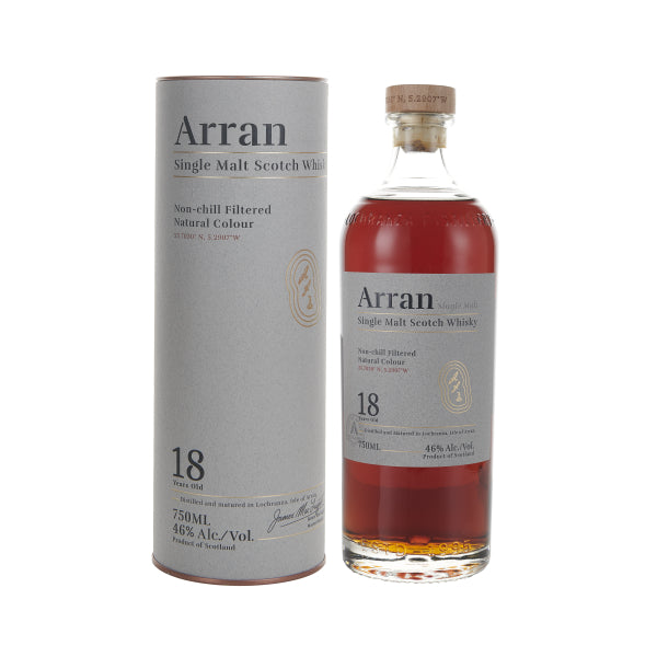 現貨｜Arran - 18 Years Old Single Malt Scotch Whisky (700ml)【下單後1-2個工作日內寄出】