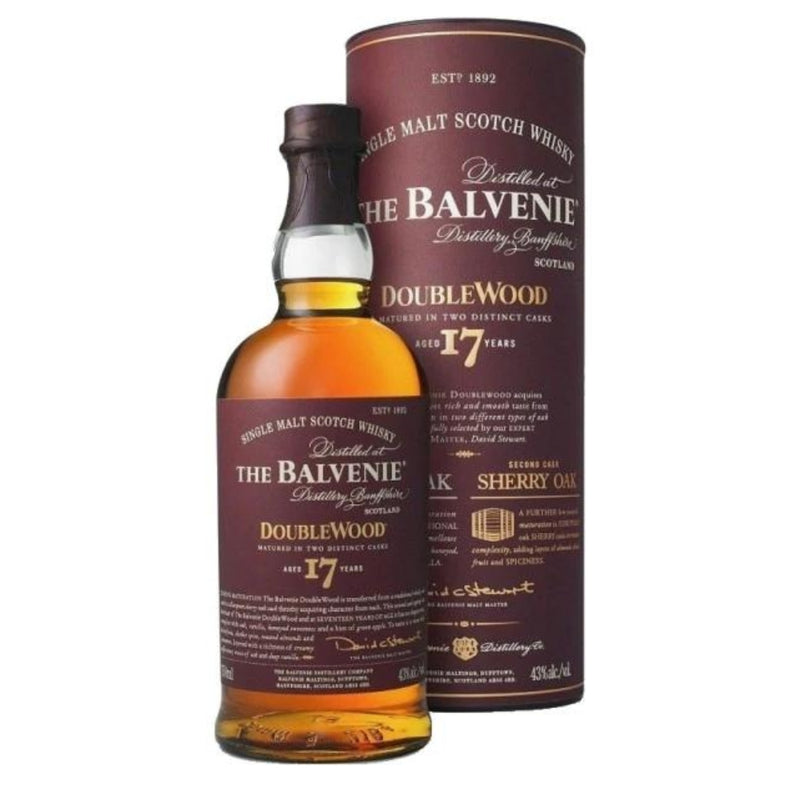 現貨｜The Balvenie - 百富 DOUBLEWOOD Aged 17 Years Single Malt Scotch Whisky (700ml)【下單後1-2個工作日內寄出】
