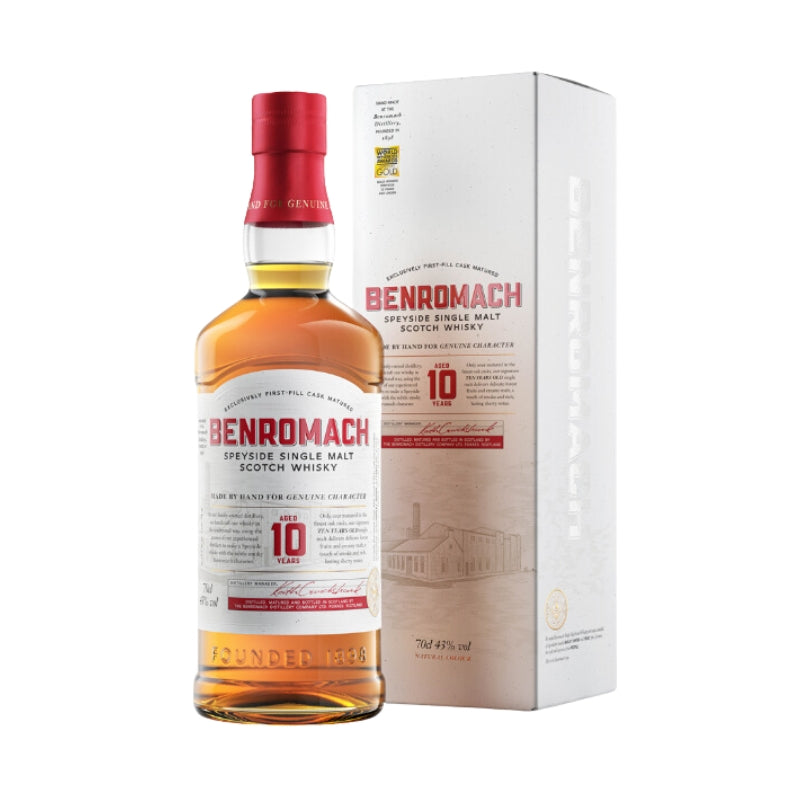 現貨｜Benromach - 百樂門 10 Years Single Malt Scotch Whisky (700ml)【下單後約2-4個工作日內寄出】