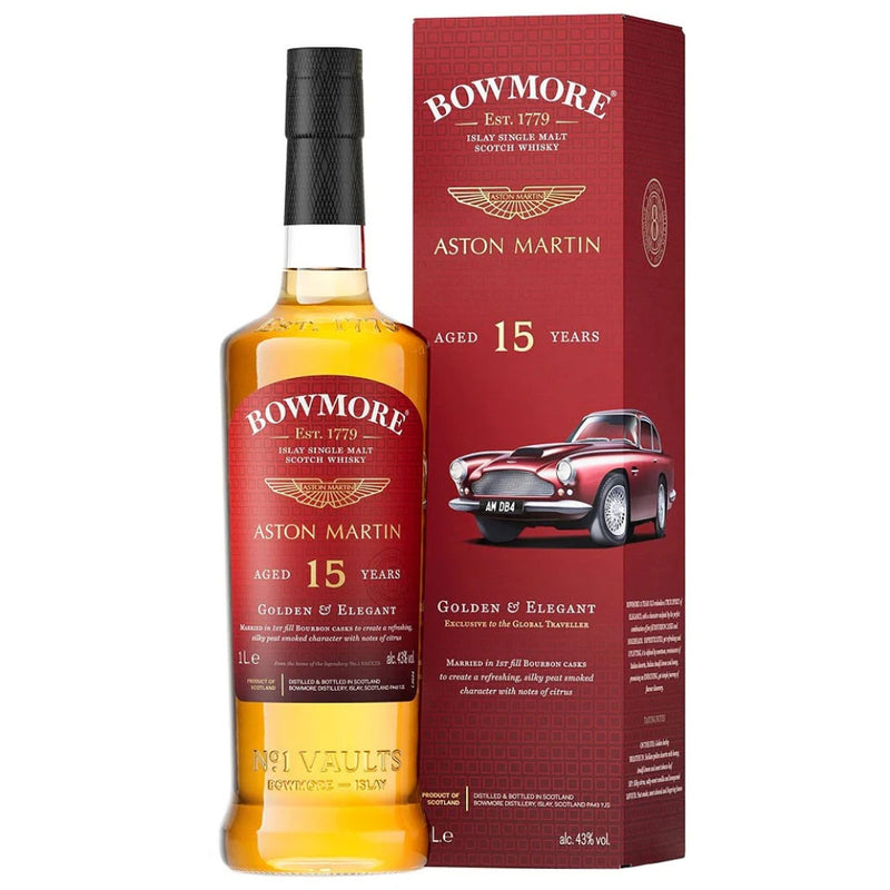 現貨｜BOWMORE x Aston Martin - Aged 15 Years Islay Single Malt Whisky (1L)【下單後約2-4個工作日內寄出】