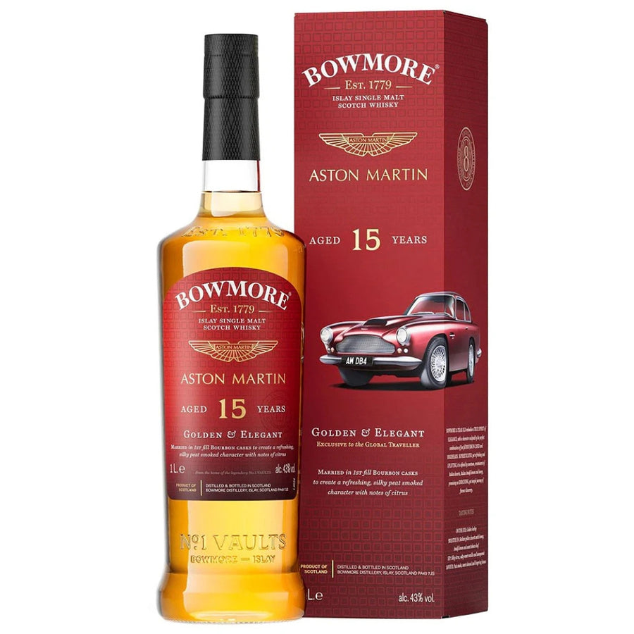 BOWMORE 15年　ASTON MARTIN Bowmore 15 Year Old Golden & Elegant - Aston Martin Edition