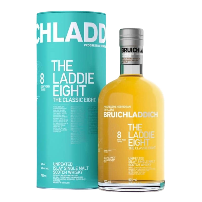 現貨｜Bruichladdich - THE LADDIE EIGHT 8Years Unpeated Islay Single Malt Scotch Whisky (700ml)【下單後1-2個工作日內寄出】