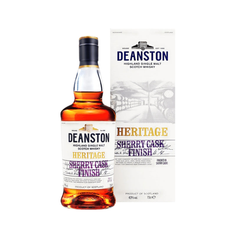 現貨｜Deanston - Heritage Sherry Cask Finish Single Malt Scotch Whisky (700ml)【下單後1-2個工作日內寄出】