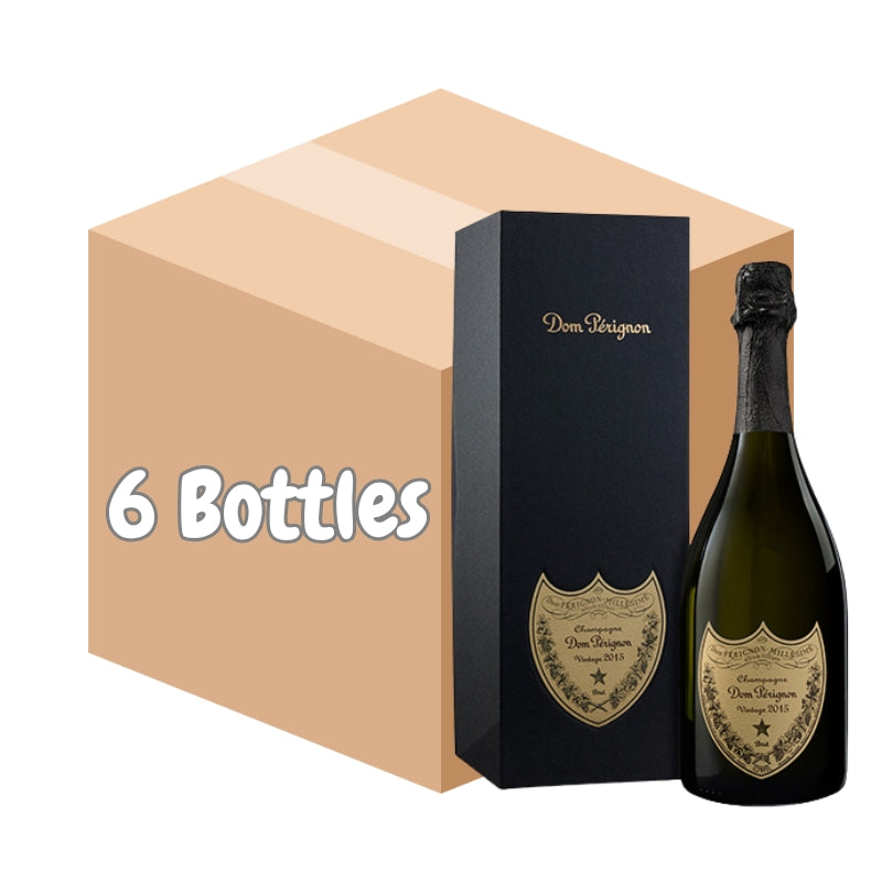 FPS付款限時優惠｜Dom Perignon - "平均$1130" 原箱6枝 x Vintage 2015 Champagne 香檳王 禮盒裝 (750ml, With Gift Box)