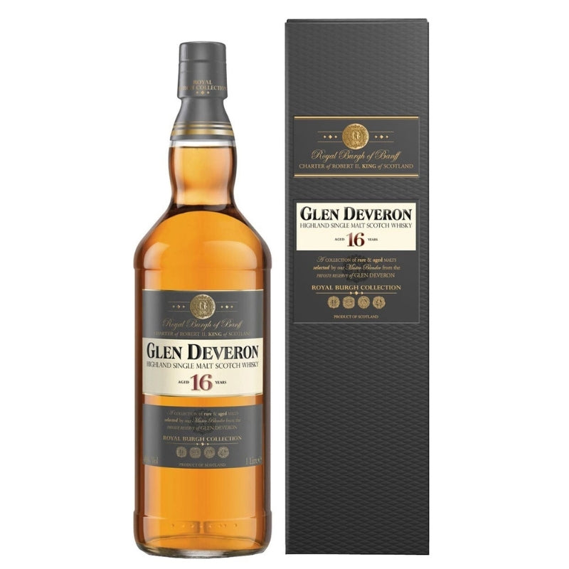 現貨｜Glen Deveron - Aged 16 Years Highland Single Malt Whisky (1000ml)