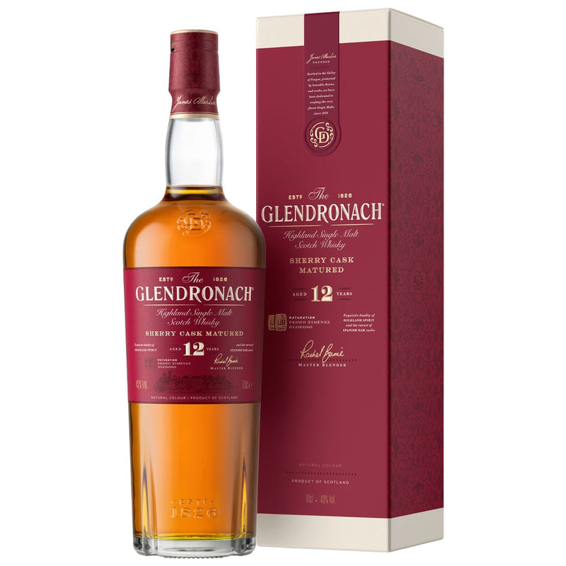 現貨｜GlenDronach - 格蘭多納 Aged 12 Years Sherry Cask Matured Highland Single Malt Scotch Whisky (700ml)【下單後1-2個工作日內寄出】