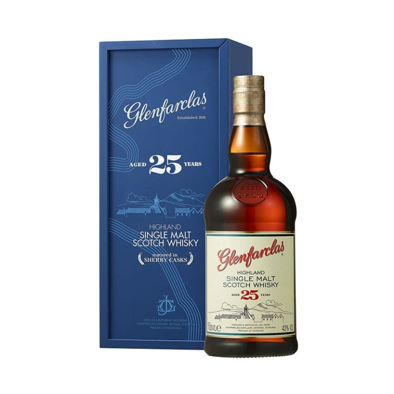 現貨｜Glenfarclas - Aged 25 Years "木盒" Highland Single Malt Scotch Whisky (700ml)【下單後1-2個工作日內寄出】