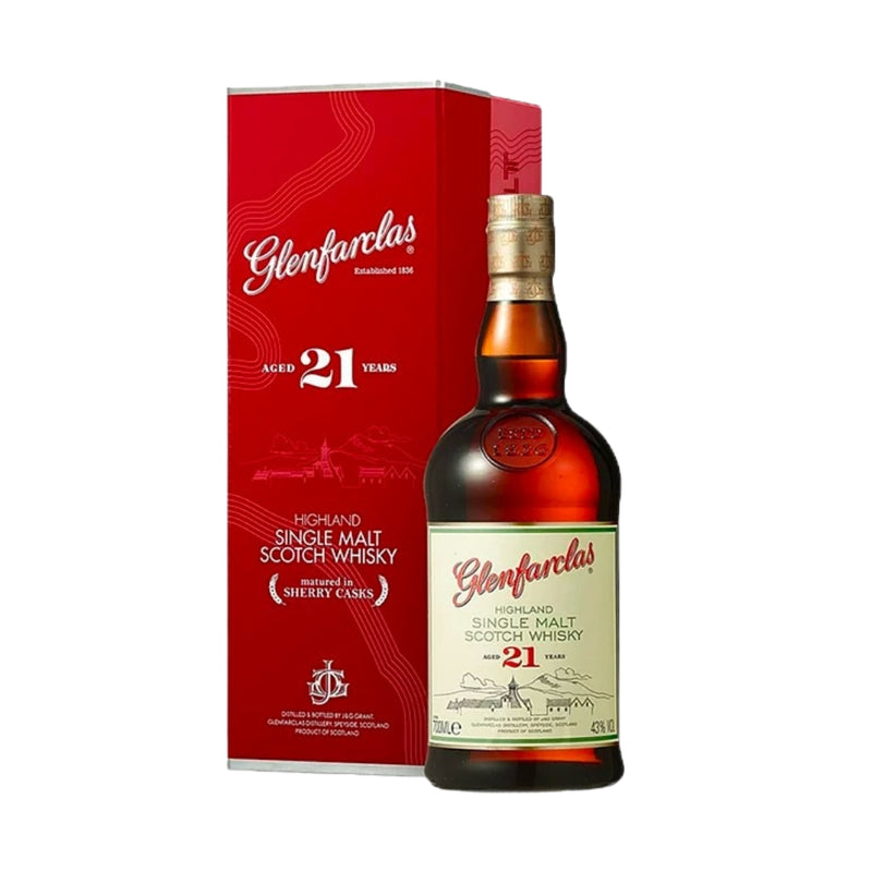 現貨｜Glenfarclas - 格蘭花格 Aged 21 Years Highland Single Malt Scotch Whisky (700ml)【下單後1-2個工作日內寄出】