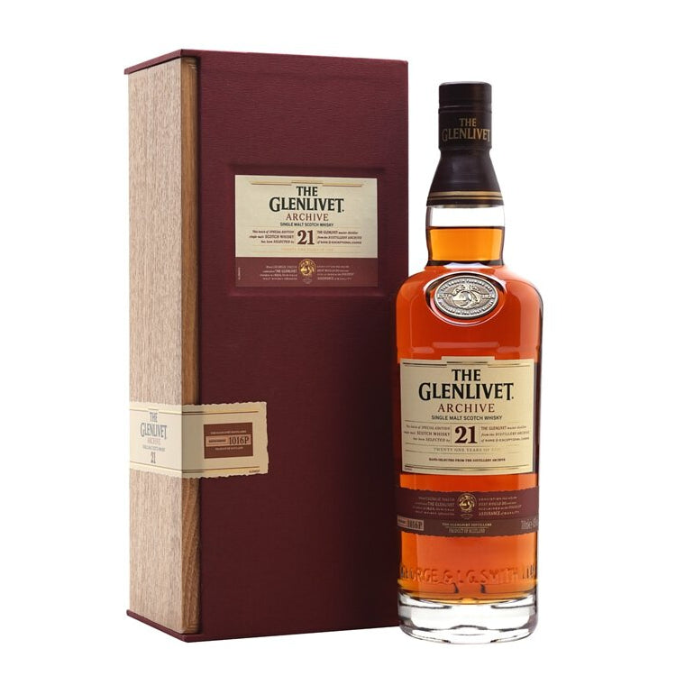 現貨｜The GLENLIVET - 格蘭利威 Archive 21 Year of Age Single Malt Scotch Whisky (700ml)【下單後1-2個工作日內寄出】