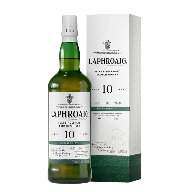 現貨｜LAPHROAIG - 10 YEAR OLD CASK STRENGTH "BATCH 17" Single Malt Scotch Whisky (700ml)【下單後1-2個工作日內寄出】