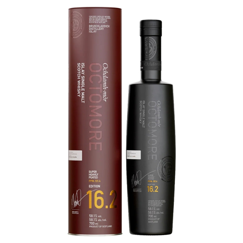 現貨｜Bruichladdich - Octomore 16.2 Super Heavily Peated "PPM 101.4" Single Malt Scotch Whisky (700ml)【下單後1-2個工作日內寄出】