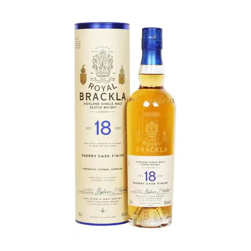 現貨｜Royal Brackla - Aged 18 Years Highland Single Malt Scotch Whisky ( 700ml)【約2-3個工作日內寄出】
