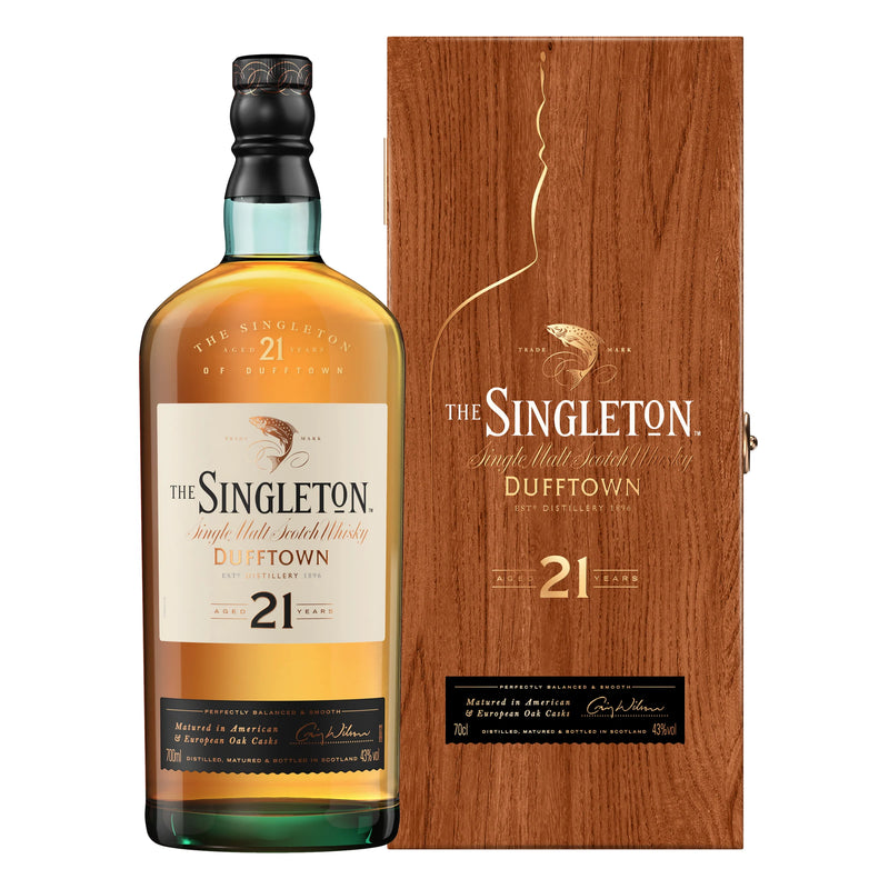 現貨｜The Singleton - 蘇格登 Aged 21 Years "Dufftown" Single Malt Scotch Whisky (700ml, 舊裝木盒)【下單後1-2個工作日內寄出】