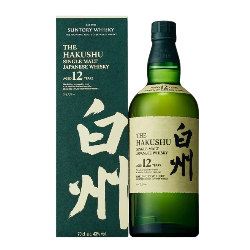 現貨｜Suntory - The Hakushu 白州12年 12 Years Single Malt Japanese Whisky 日本威士忌 (700ml)【下單後1-2個工作日內寄出】
