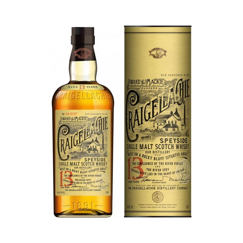 現貨｜Craigellachie - Aged 13 Years Speyside Single Malt Whisky (700ml)【下單後1-2個工作日內寄出】