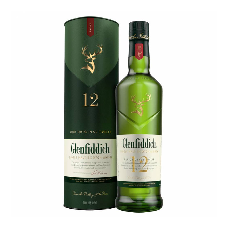 現貨｜Glenfiddich - 格蘭菲迪 12 YEAR OLD Single Malt Scotch Whisky (700ml)【下單後1-2個工作日內寄出】