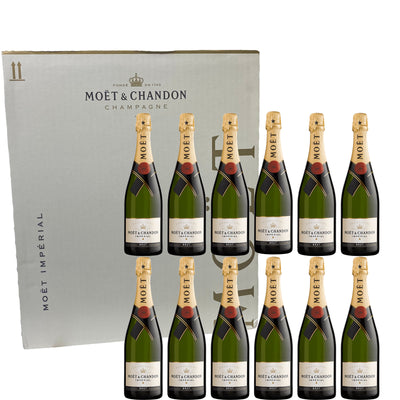 In-Store Cash Purchase Original Box Discount | Moet &amp; Chandon-12pcs X Imperial Brut Moet Classic Champagne (No Box, 750ml)