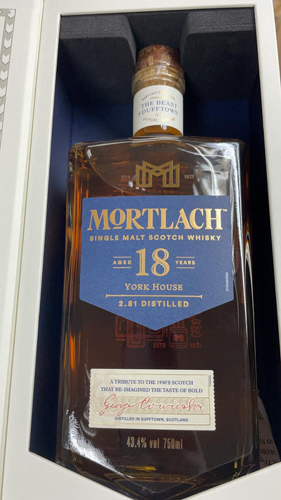 現貨｜Mortlach - Aged 18 Years Single Malt Scotch Whisky 2.81 Distilled (750ml)【下單後1-2個工作日內寄出】
