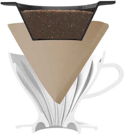 預訂｜HARIO - W60 Dripper 雙層過瀘 咖啡陶瓷濾杯 (1-4杯) PDC-02-W【平行進口｜約10-15個工作日內寄出】