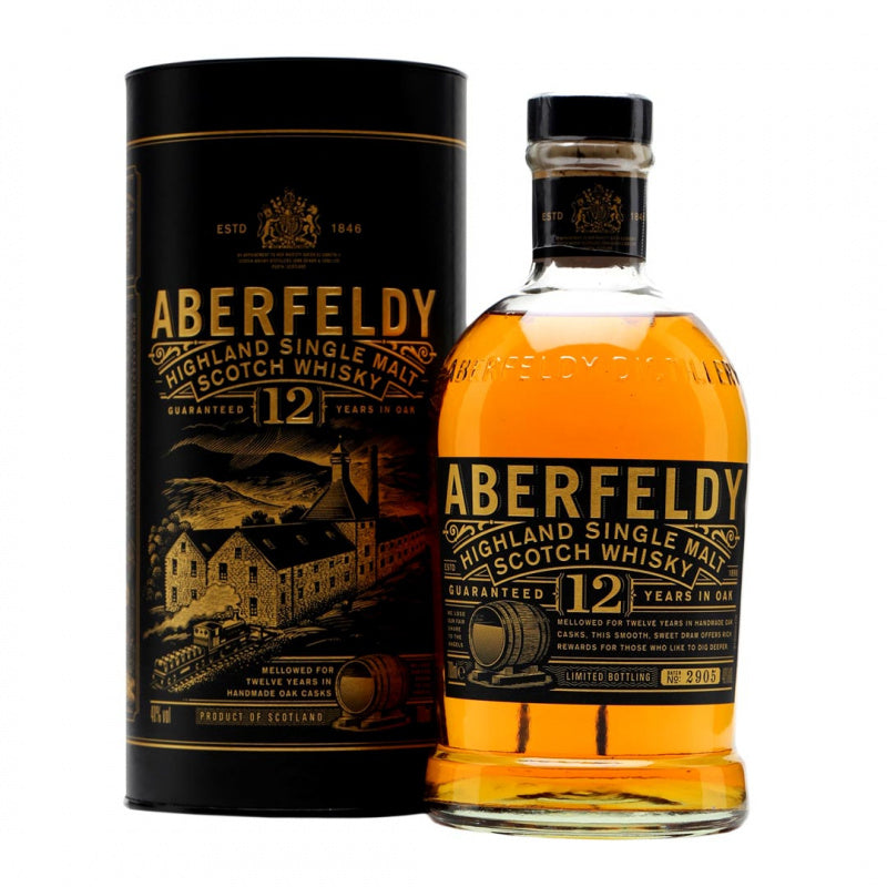 現貨｜ABERFELDY - 12 Years Old Single Malt Scotch Whisky (700ml)【約2-3個工作日寄出】