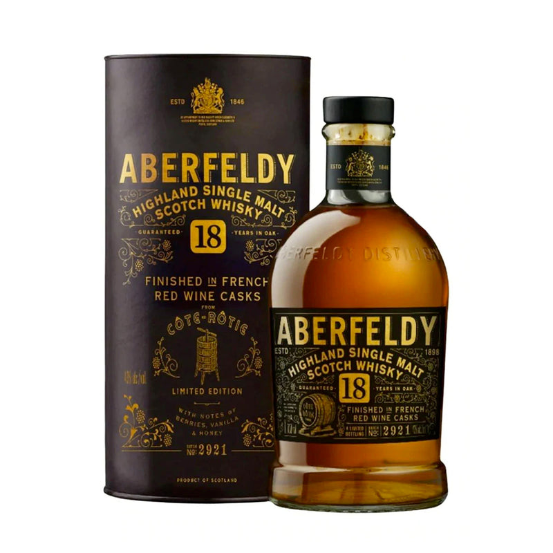 現貨｜ABERFELDY - 18 Years Old Single Malt Scotch Whisky LIMITED EDITION (700ml)【下單後1-2個工作日內寄出】