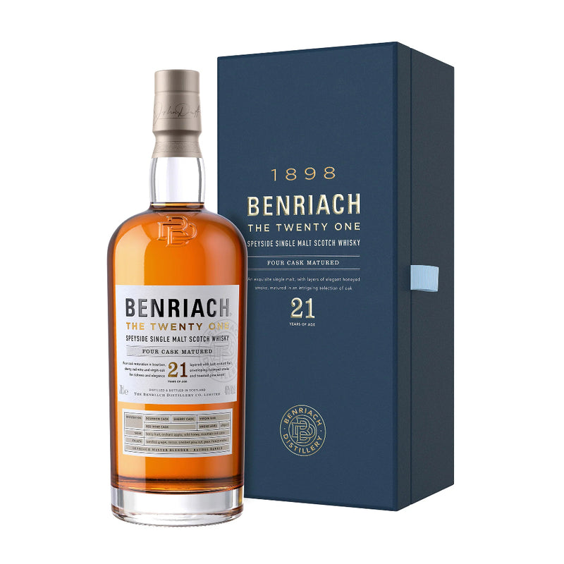 現貨｜BENRIACH - THE TWELVE ONE 21 Years of Age "FOUR CASK MATURED" Speyside Single Malt Scotch Whisky (700ml)【下單後1-2個工作日內寄出】