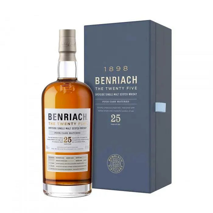 In stock|BENRIACH - THE TWELVE FIVE 25 Years of Age "FOUR CASK MATURED" Speyside Single Malt Scotch Whisky (700ml)