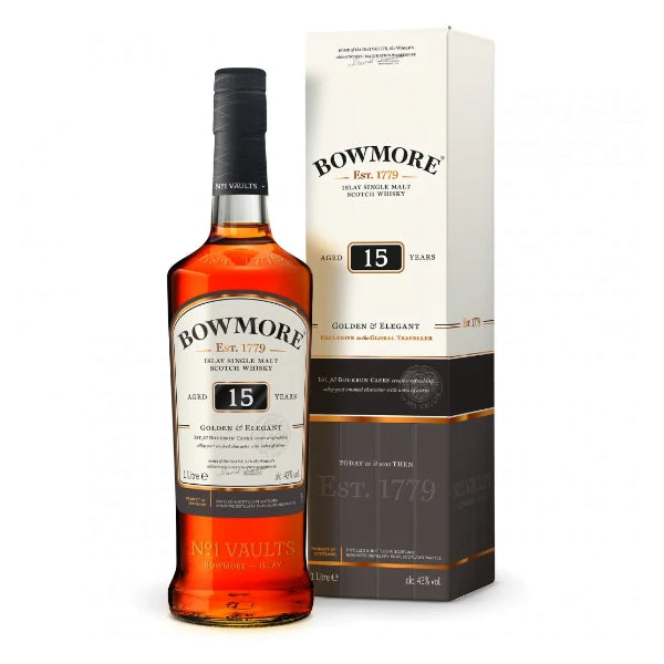 現貨｜BOWMORE - Aged 15 Years Islay Single Malt Whisky (1L)【約2-3個工作日內寄出】
