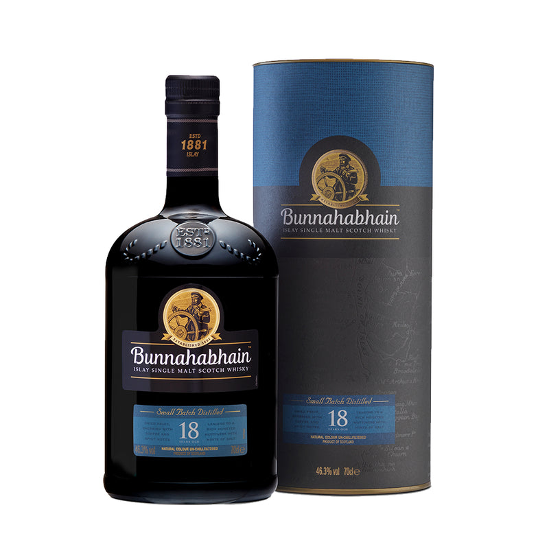 預訂｜Bunnahabhain - 18 Years Old Islay Single Malt Whisky (700ml)【約7-14個工作日寄出】