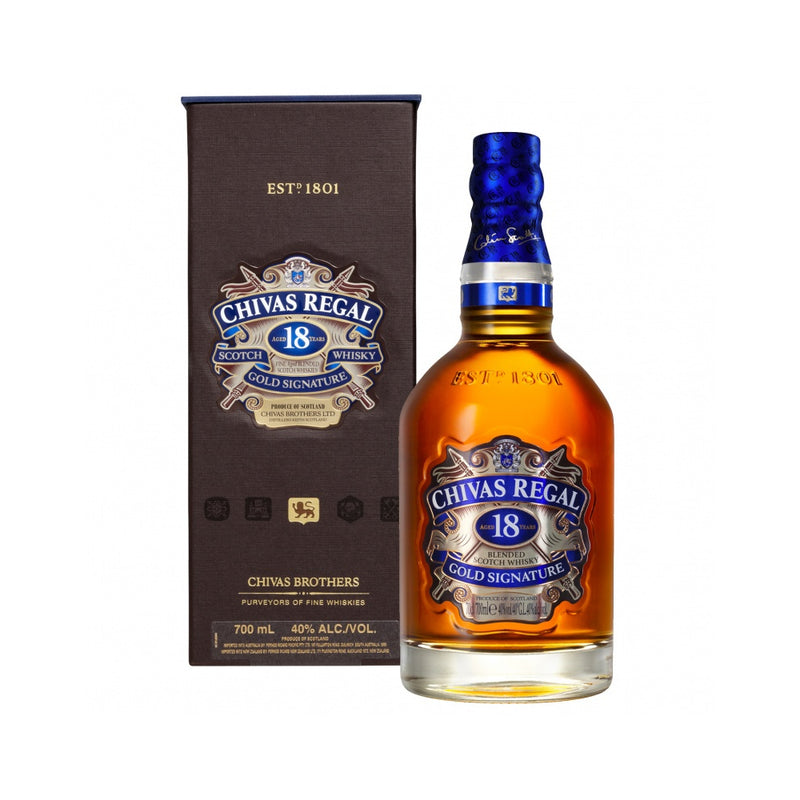 Reservation|CHIVAS REGAL - Chivas Aged 18 Years Gold Signature Blended Scotch Whisky (700ml) [about 7-14 working days to ship]
