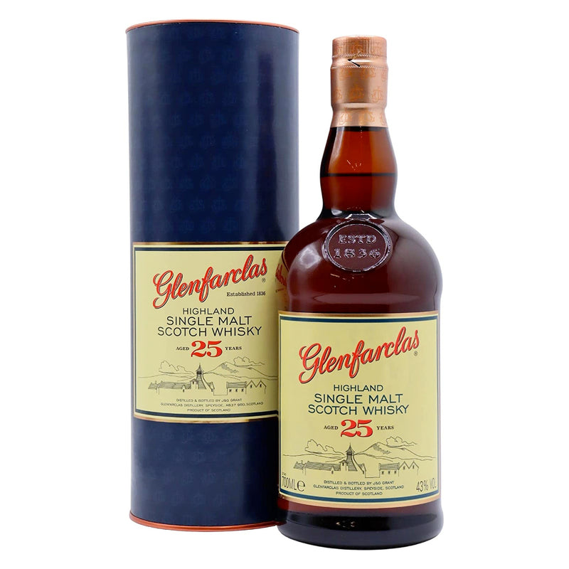 現貨｜Glenfarclas - 格蘭花格 Aged 25 Years Highland Single Malt Scotch Whisky (700ml)【下單後1-2個工作日內寄出】