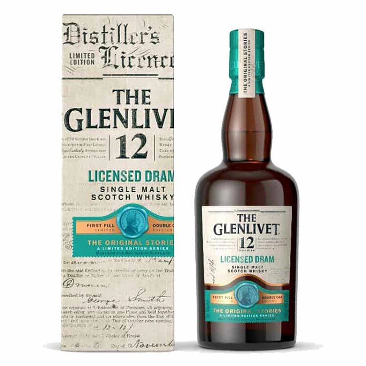 現貨｜The GLENLIVET - 格蘭利威 12 Year Old Licensed Dram Single Malt Whisky 限量黑市聖水二代 (700ml)【下單後1-2個工作日內寄出】