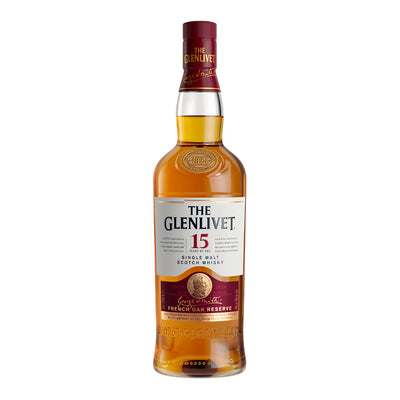 現貨｜The GLENLIVET - 格蘭利威 15 Year of Age Single Malt Scotch Whisky (700ml)【下單後1-2個工作日內寄出】