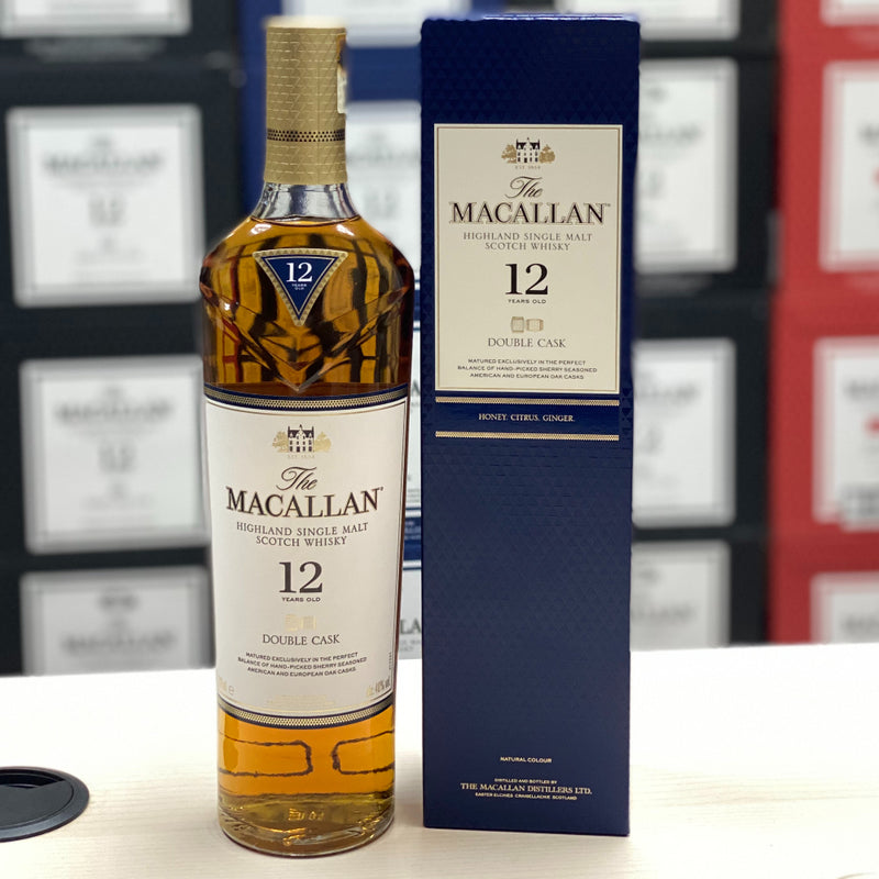 現貨｜The MACALLAN - 麥卡倫 12 Years Old DOUBLE CASK Highland Single Malt Scotch Whisky (700ml)【下單後1-2個工作日內寄出】